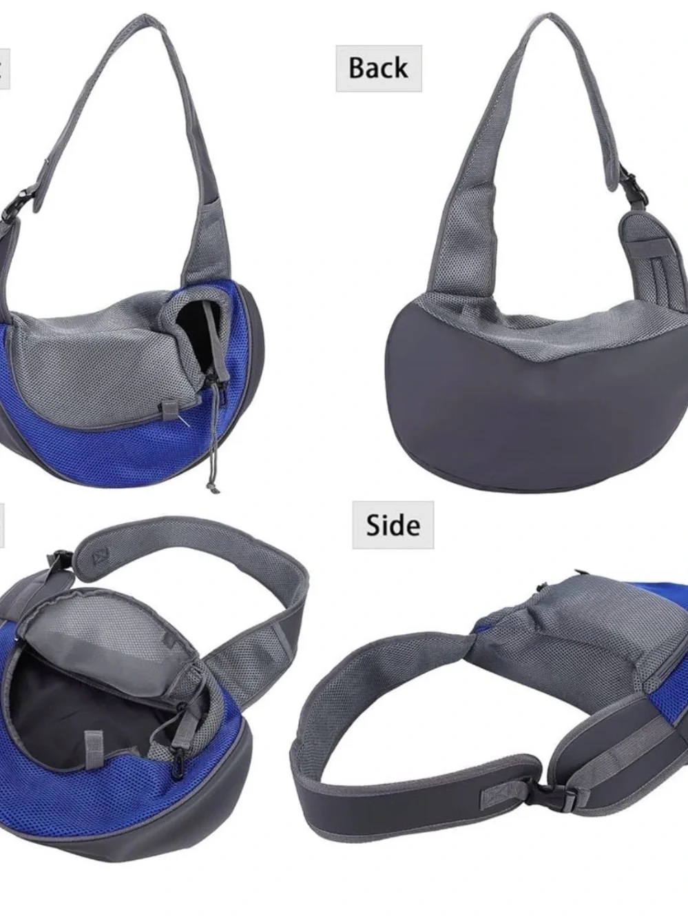 Pink & Gray Pet Sling Carrier - Hands-Free Small Dog & Cat Carrier